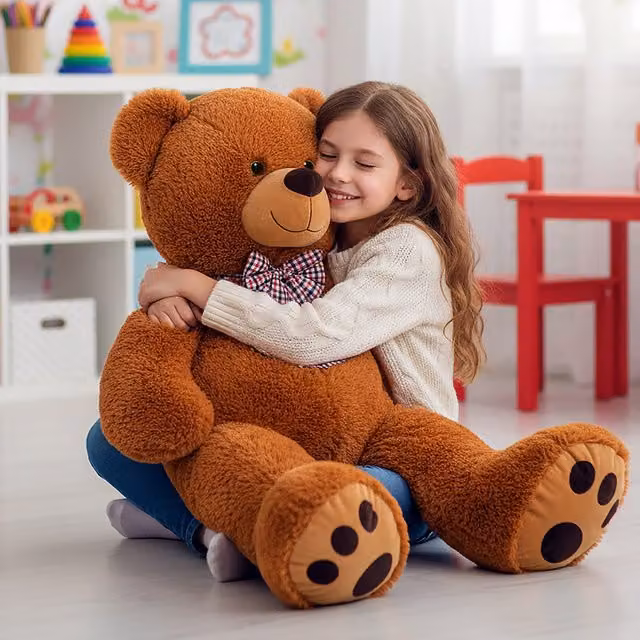 Peluche Orsacchiotto XXL DEUBA marrone, Altezza: 100 cm – 1