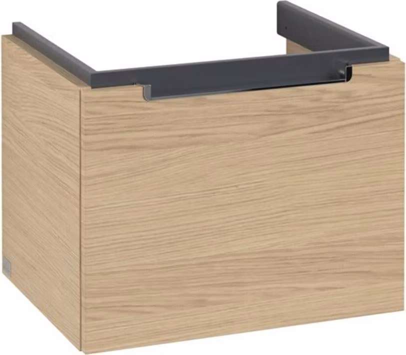 Villeroy & Boch Subway 2.0 meuble sous lavabo, 1 tiroir, lavabo au centre, 537x420x423mm, A68610VJ, A68610VJ