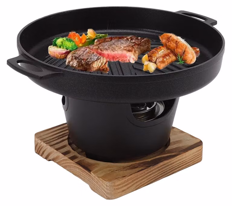 Mini griglia per barbecue, griglia giapponese da tavolo senza fumo, barbecue portatile da tavolo per campeggio e picnic