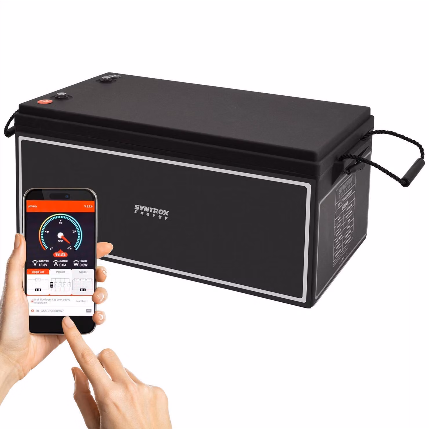 300Ah 12V Lifepo 4 Lithium Batterie mit BMS und Display extern