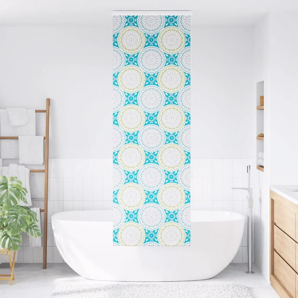 Tenda a Rullo Doccia con Cassonetto 70x240 cm Larghezza Tessuto