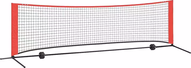 Rete da tennis Nero e Rosso 301 x 90,5 x 87 cm Poliestere