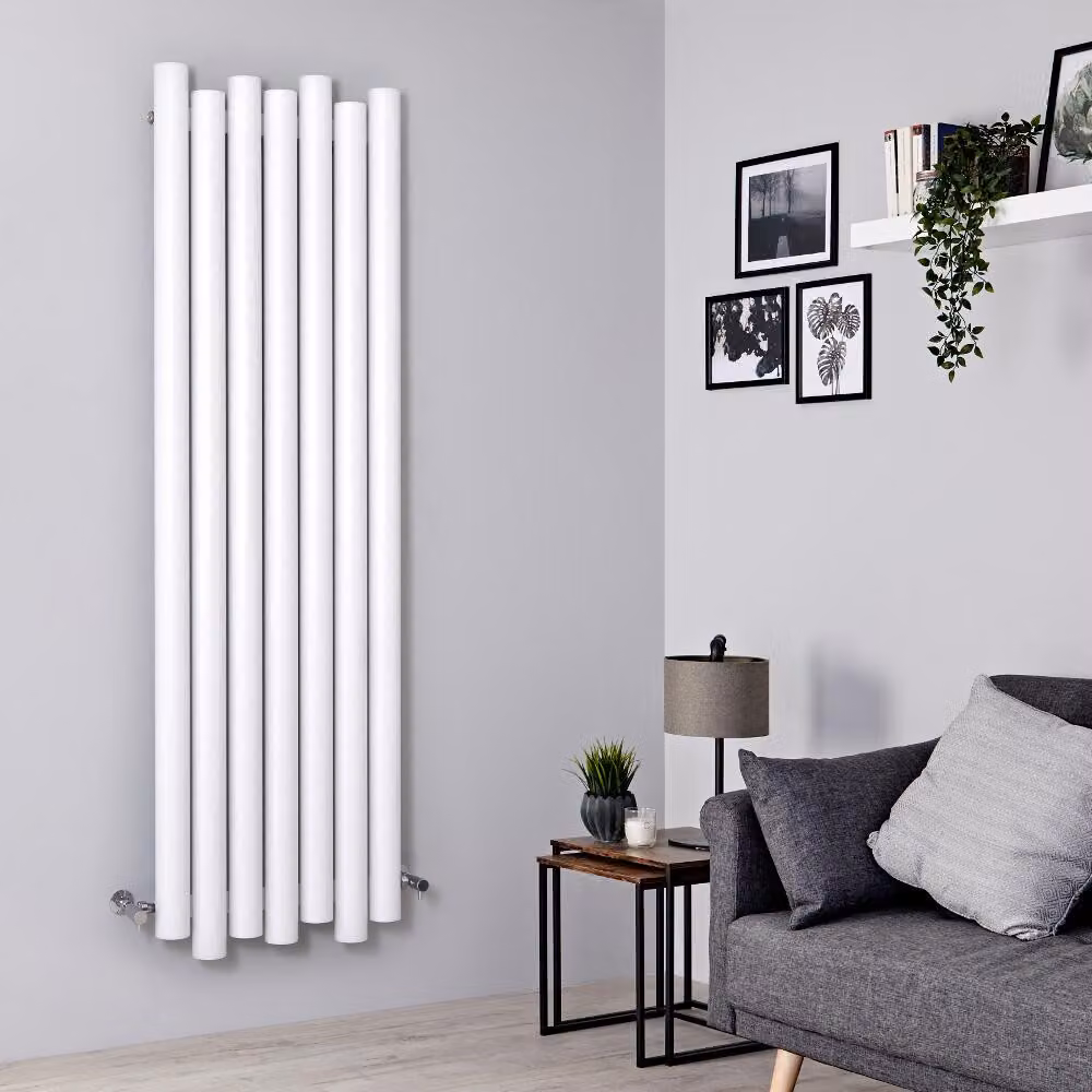 Radiatore Verticale in Alluminio Bianco 1800x550mm 1320W Termosifone di Design - Laeto