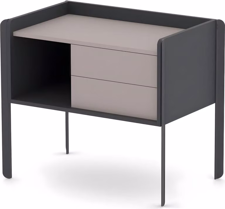 Beistellkommode Büroschrank Kommode mit 2 Schubladen Büroausstattung