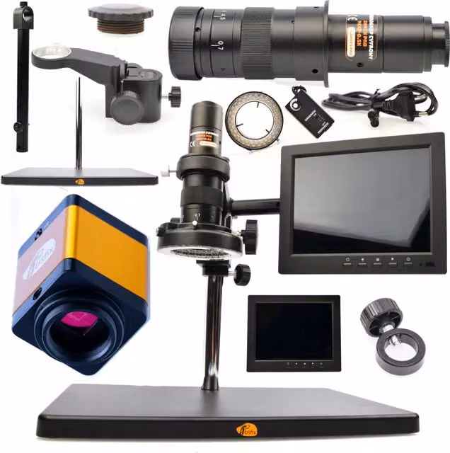 Microscopio Digitale Rosfix Nero con Connessione HDMI e USB