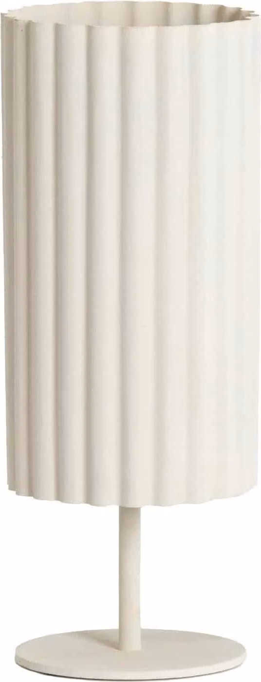 Lampada da tavolo - beige - Ardales - tessile - lampada d'atmosfera - E27 - 1892343 - Light & Living