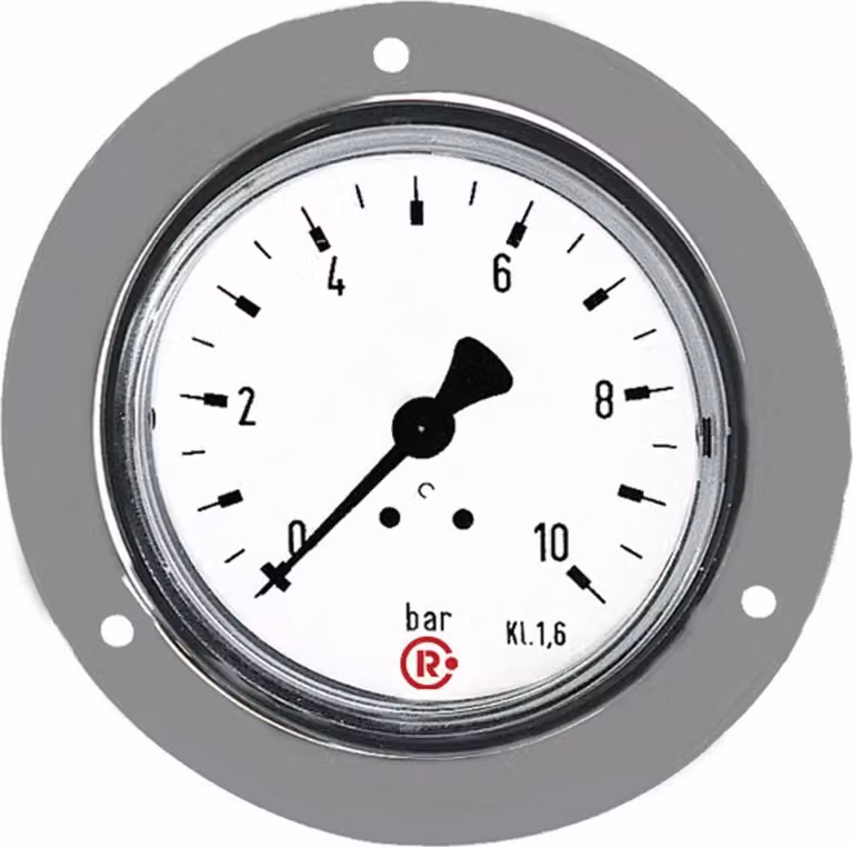 Anello anteriore standard Riegler, posteriore G 1/4, 0-10,0 bar, Ã˜ 63