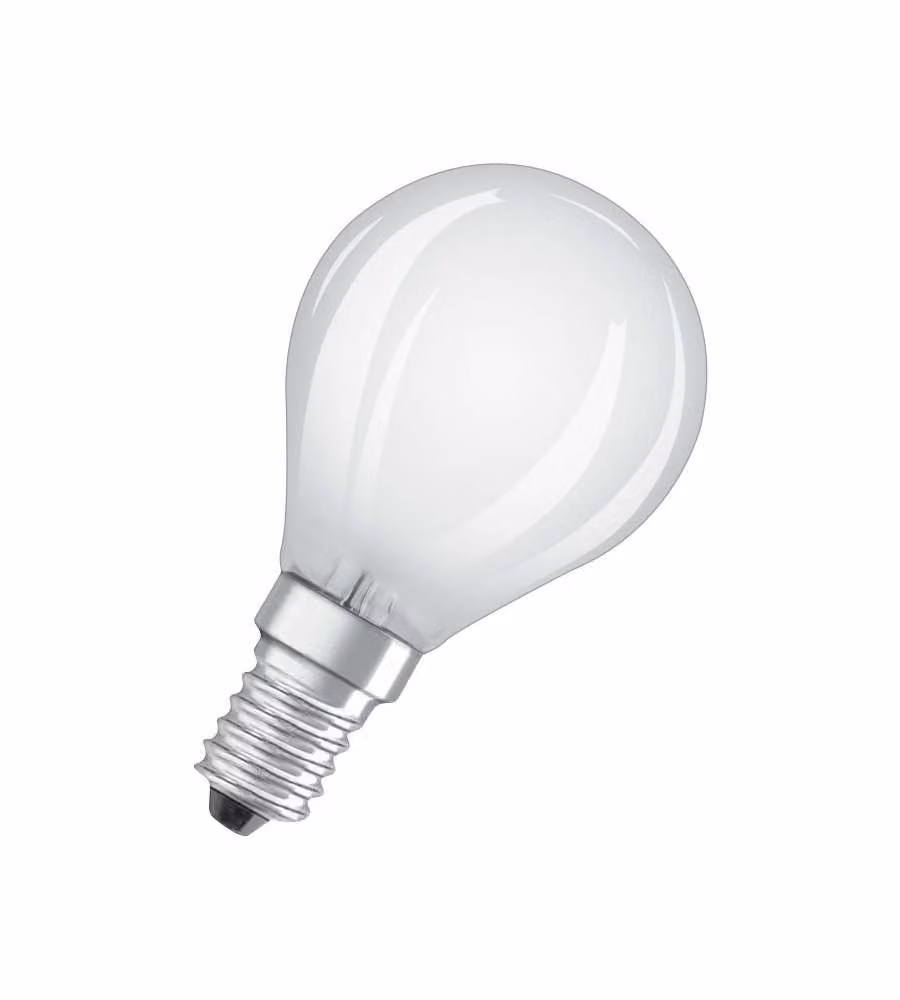 Lampadina LED Osram Classic E14 Sferica Filamento Ghiaccio 4W 470lm Daylight