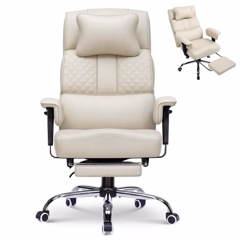 Sedia da gaming GTPLAYER, sedia ergonomica da ufficio con poggiatesta regolabile, supporto lombare ampio, seduta larga 54 cm, inclinazione da 90° a 150°, capacità di carico fino a 180 kg