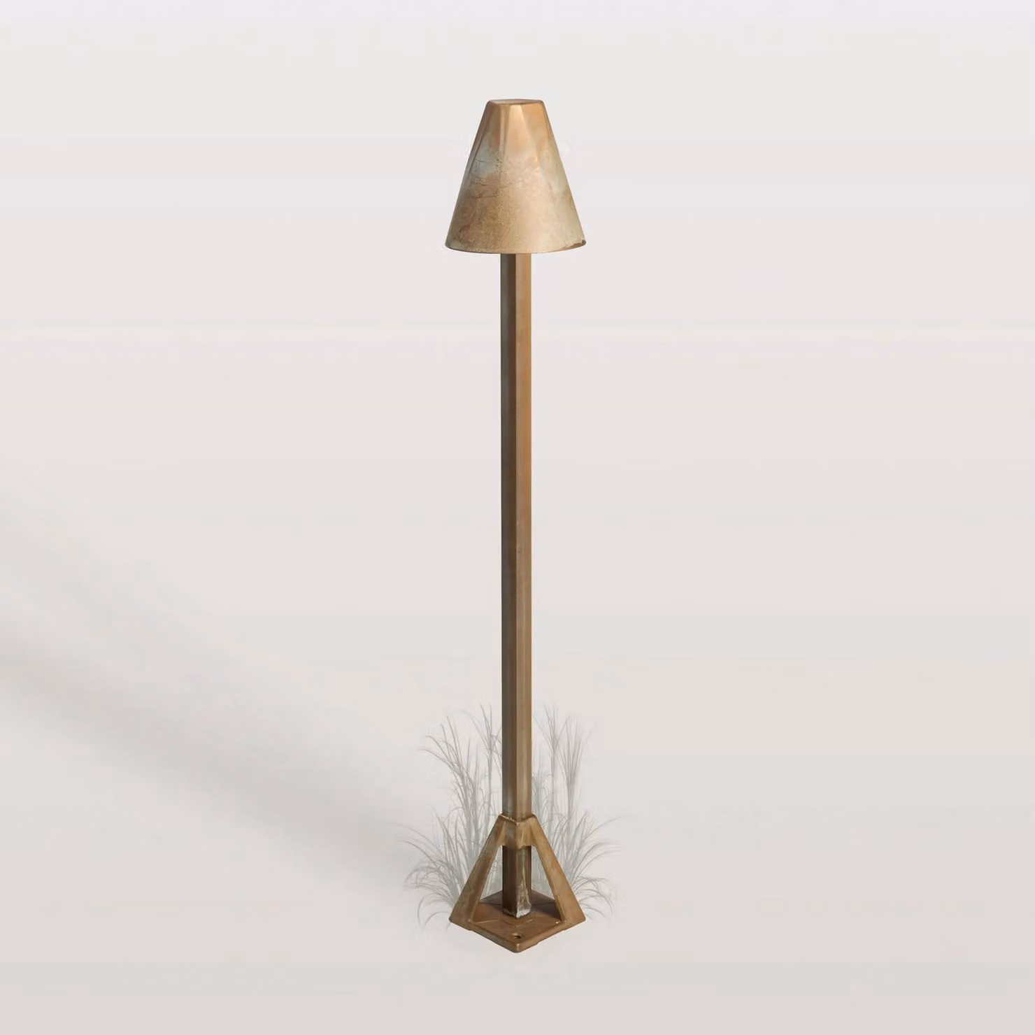 Moretti Luce Lampione da giardino Silva Disk, Bronzo / Ottone antico, Ottone, Campagna / Rustiche, Lampada da esterni