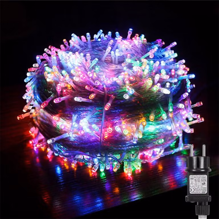 100m 800 LED Fairy Lights 8 modalità di luce impermeabile Fairy Lights Indoor Garden Party Natale Halloween Wedding Decorazione, colorato