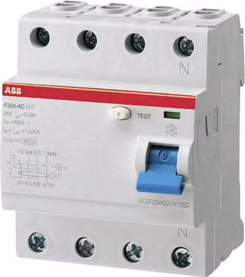 RCD a 4 poli 40 A 230 V/AC, 400 V/AC 2CSF204101R1400 (2CSF204101R1400)