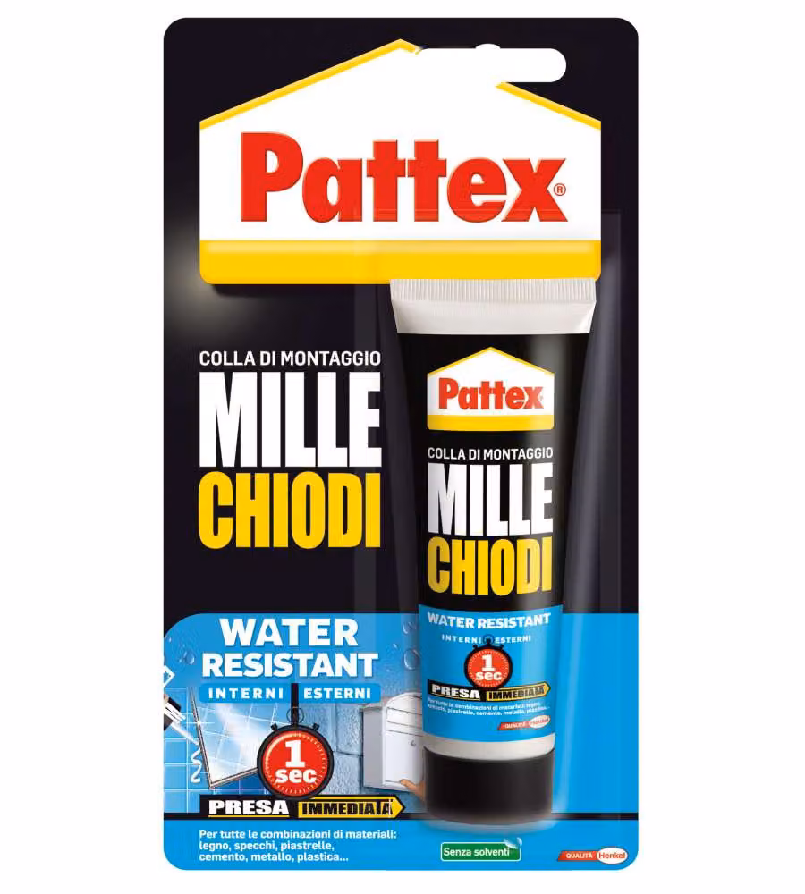 Colla per montaggio Pattex Millechiodi Water Resistant, Bianco, 100 g – 2