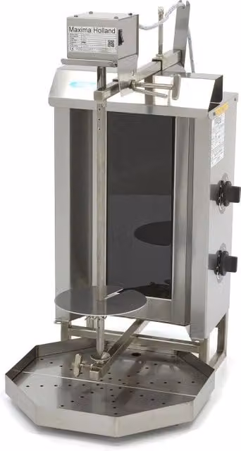 Griglia Kebab - 2 Bruciatori - 20kg di Carne - Elettrico