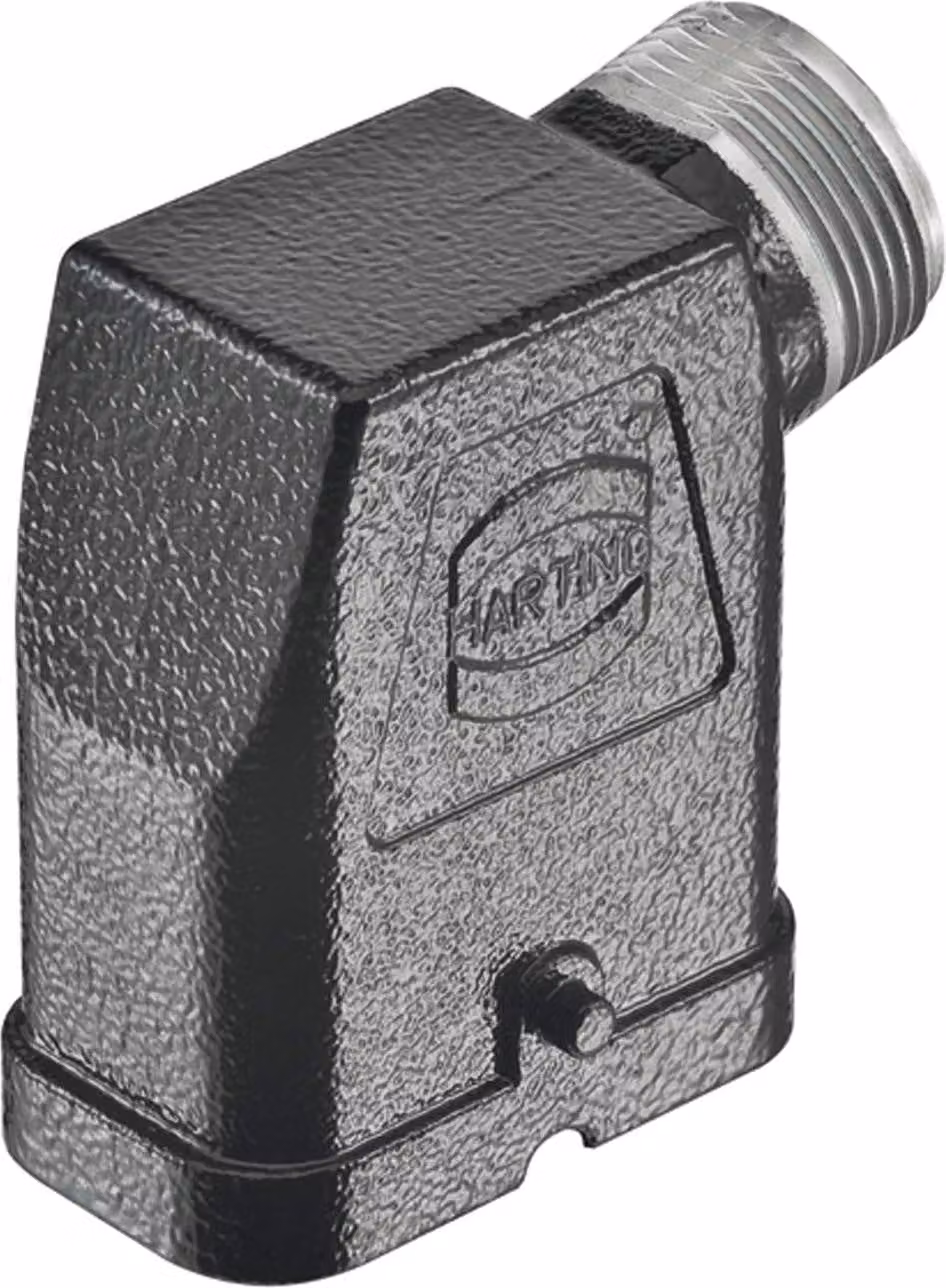 HARTING Han Q Custodia a manicotto, 1xM25 uscita cavo laterale, per 1 staffa (nella parte inferiore) - 1 pezzo