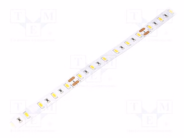 1 striscia LED, luce bianca calda, 12 mm, 60 LED/metro, 24V, grado di protezione IP20, chip 5630, 24W/metro, modello HH-S60F012-5630-24, colore bianco