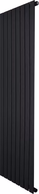 Radiatore Verticale Design Piatto Colonna Singola Nero 1600x560 mm