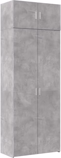 Armadietto Grigio Cemento 80x42,5x225 cm in Truciolato CFW8929895