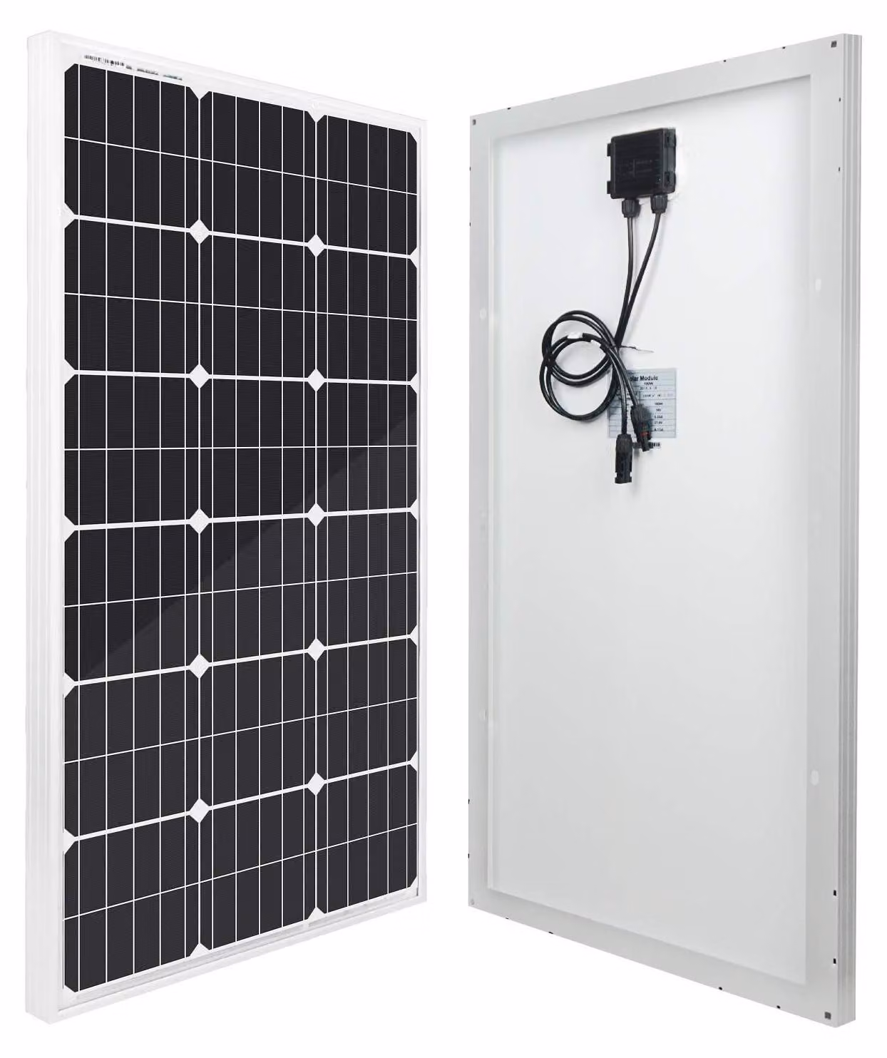 Kit di pannelli solari da 200W (2 x 100W), monocristallini, a 18V, per batterie da 12V