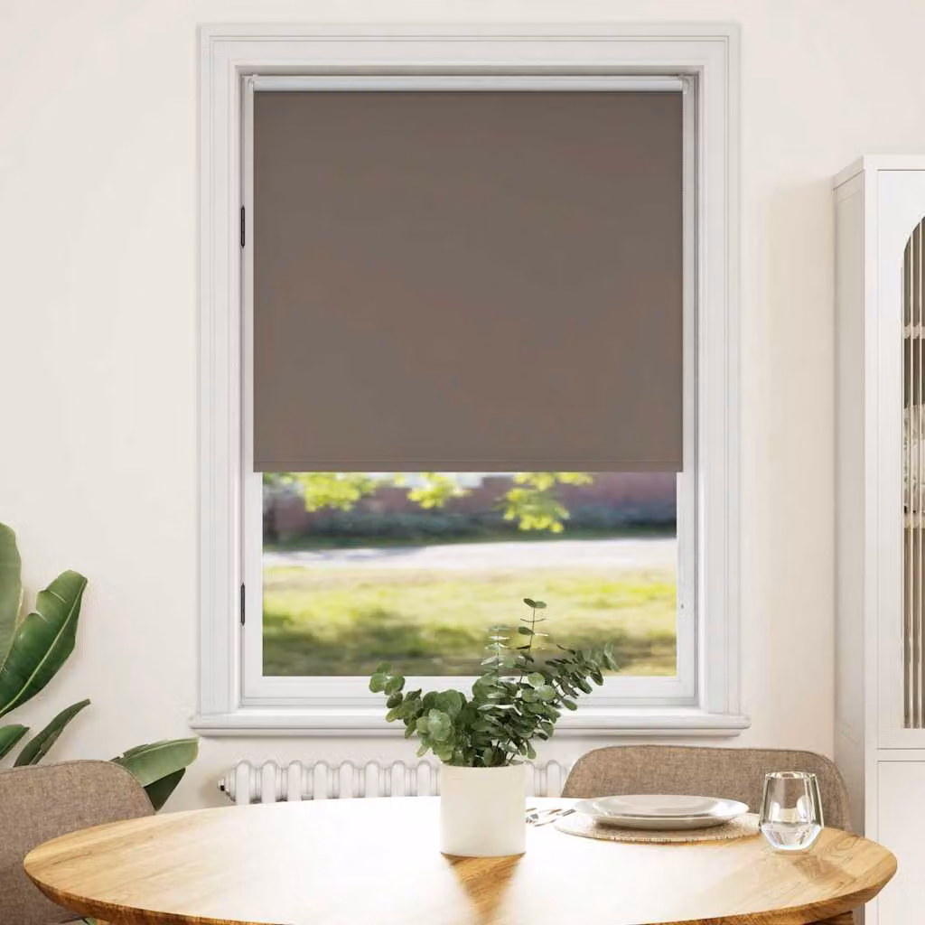 Tenda a rullo oscurante termoisolante vidaXL in poliestere, colore caffè, L: 80 cm, H: 175 cm