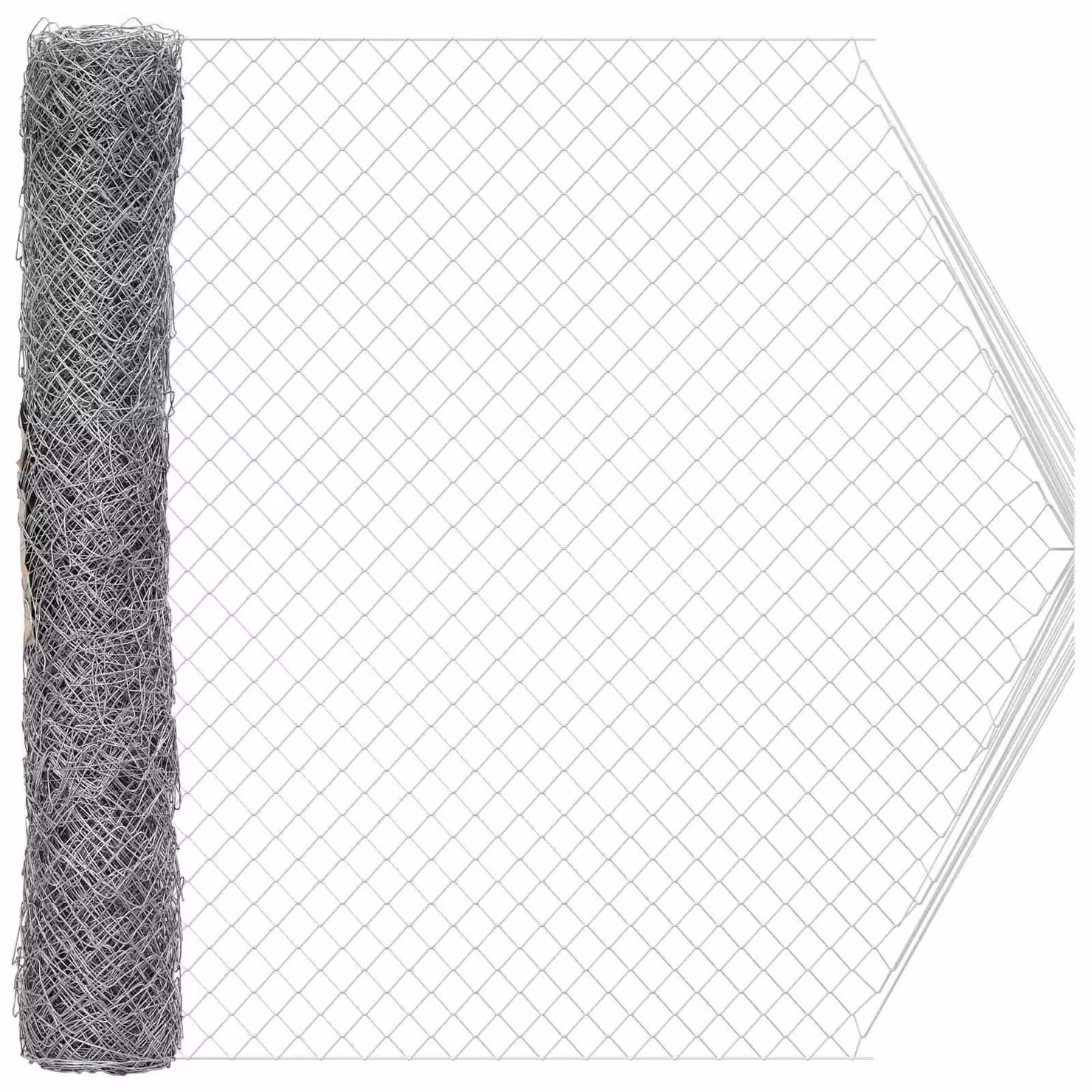 Recinzione a rete metallica Galvanizzato 2 x 10 m Vetro
