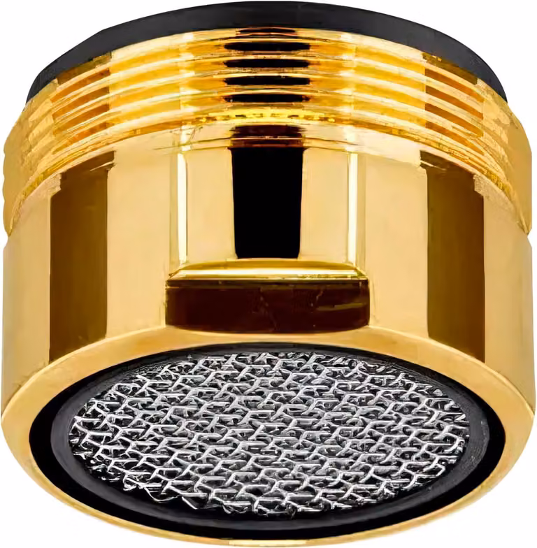Rubinetto da cucina, a risparmio idrico, color oro, in ottone, per la cucina