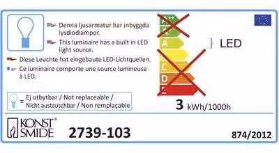 20 luci a forma di stalattiti in acrilico, lunghezza 4 metri, LED bianco caldo
