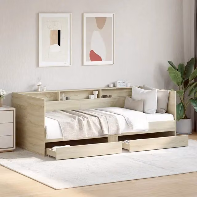 Divano Letto con Cassetti senza Materasso-Sofa Letto-Daybed 75x190 cm 975928