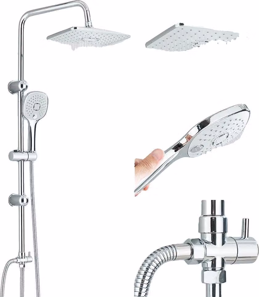 Sistema di irrigazione, doccetta manuale, montaggio a parete, cromo