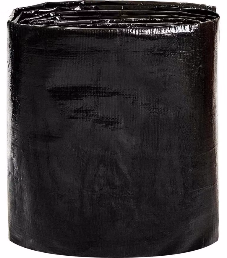 Telo protettivo da 150 g/m², resistente, antistrappo, impermeabile, di colore nero intenso, dimensioni 3x8 metri