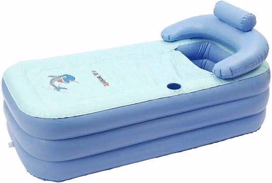 Vasca idromassaggio gonfiabile - Relax portatile - Rilassati a casa tua - 140 x 76 x 40 cm - Blu