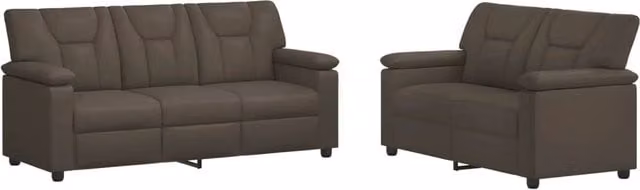 Set di divani 2 pcs Grigio Similpelle 3430561