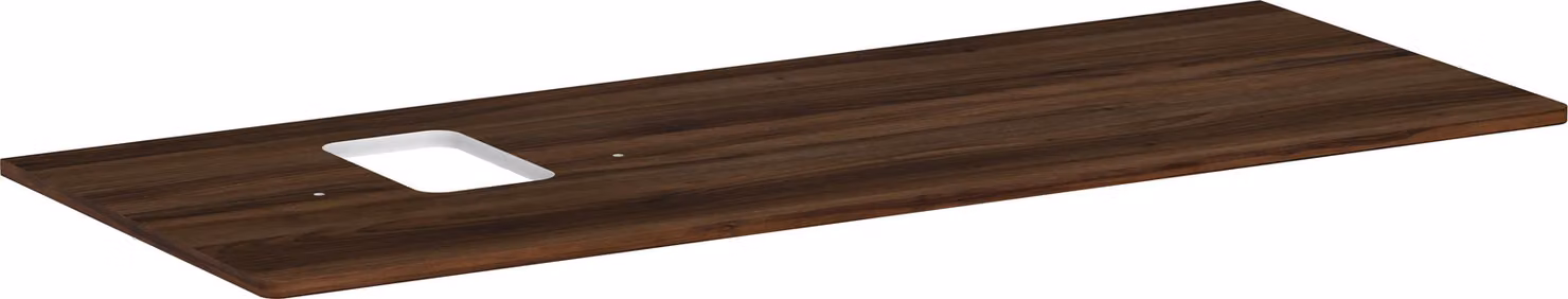 hansgrohe Xelu Q Console avec découpe à gauche, 1360x550, pour vasque à poser, avec trou pour robinet, 54123630, 54123630