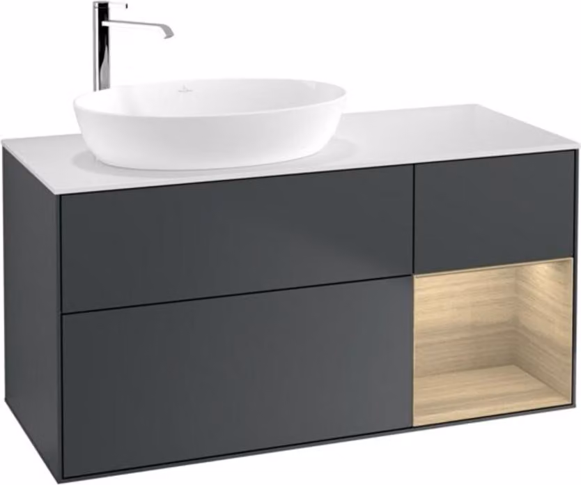 V&B mobile lavabo Finion 120 cm, Pl w m, Reg Oa ven, md bl. m Lac