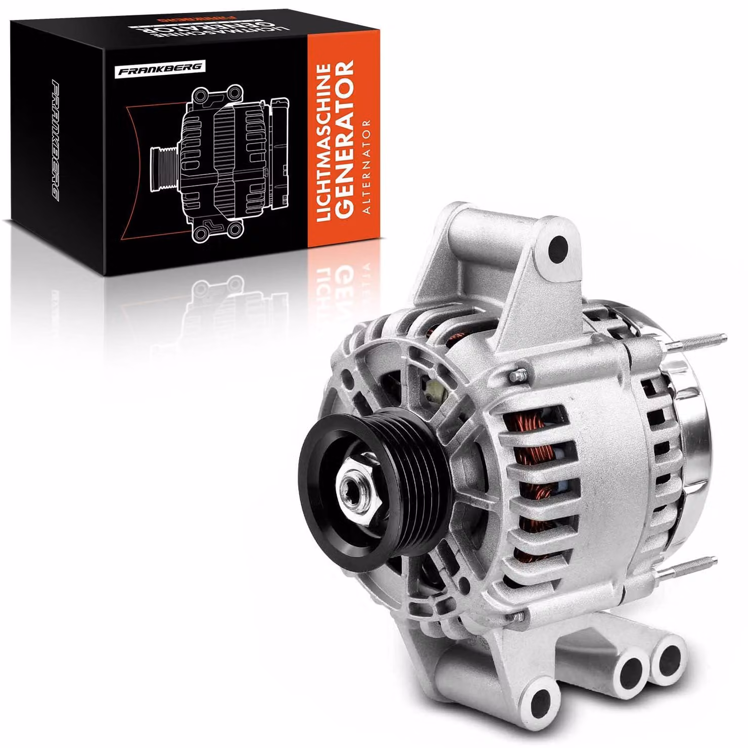 Alternatore per auto, 110A, corrente di carica - 12 Volt, con puleggia - Generatore di ricambio per motori a benzina