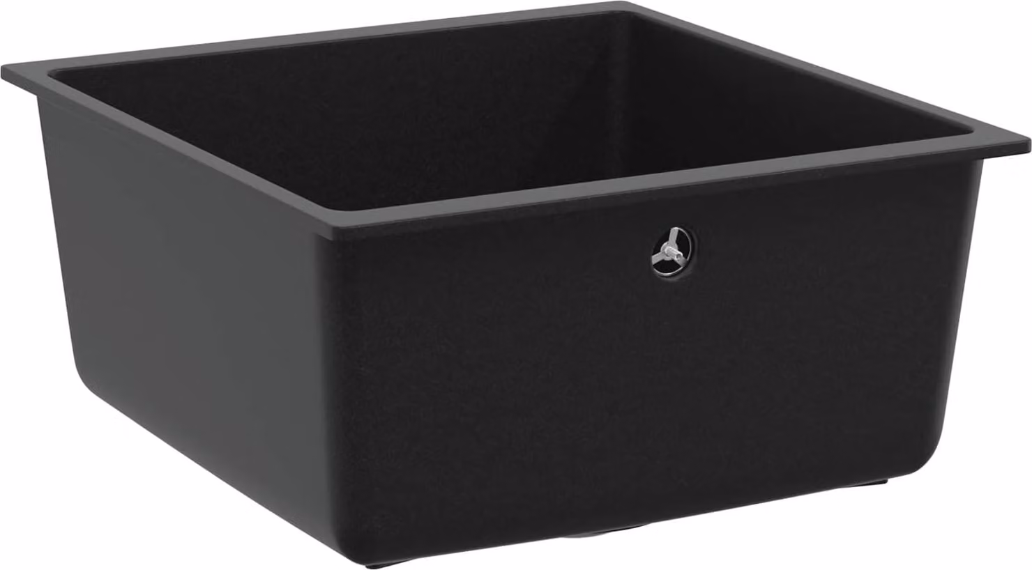 Lavello Nero 430 x 460 mm 80% Quarzo e 20% Resina
