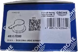 GROHE GROHE coppia di maniglie Linear 48357 marcatura blu/rosso cromo