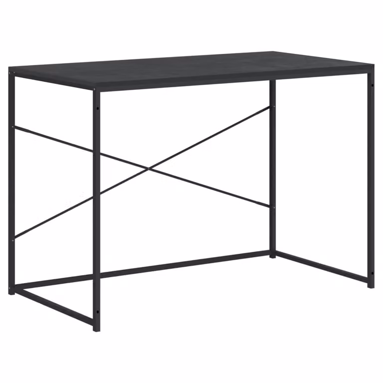 SYFAX™ Scrivania per Computer Nera 110x60x70 cm in Legno Multistrato