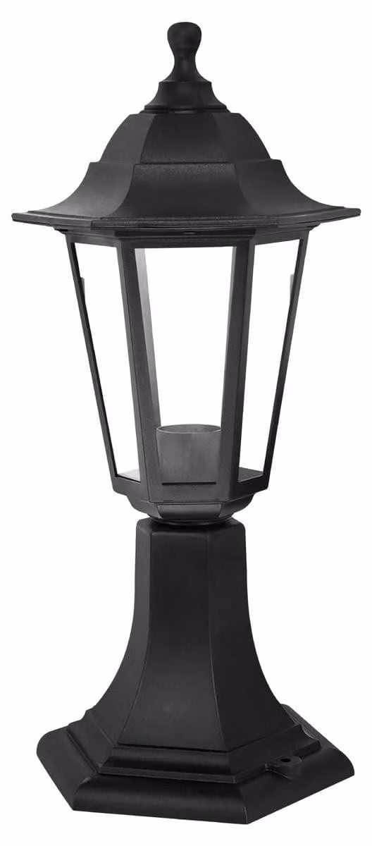 Apparecchio di illuminazione da esterno, grado di protezione IP44, attacco E27, colore nero, dimensioni 16x14x12 cm