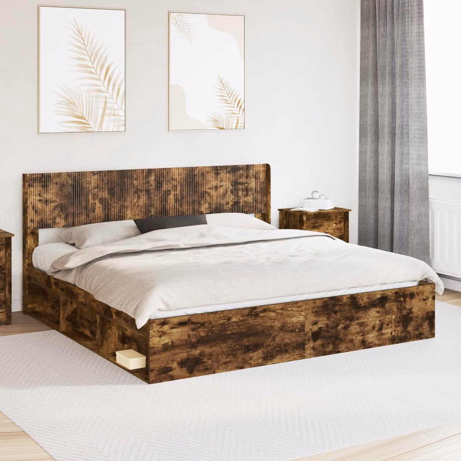 Testiera Letto Moderna vidaXL in Legno Ingegnerizzato Marrone