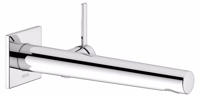 KEUCO IXMO Pure Mitigeur monocommandé pour lavabo encastré, 243mm, rosace carrée, 59516012102, 59516012102