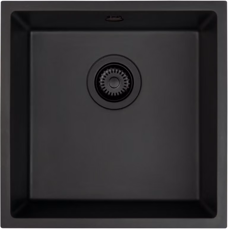 Lavello quadrato sospeso Deante Corda ZQA_N10A Granito Nero