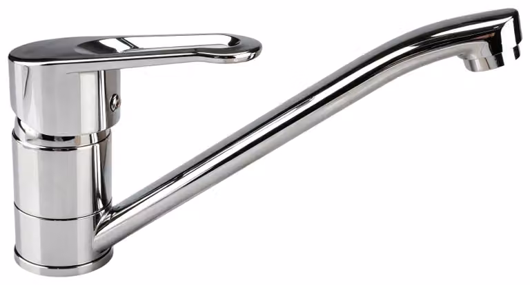 Rubinetto in argento per lavelli da cucina e lavabi