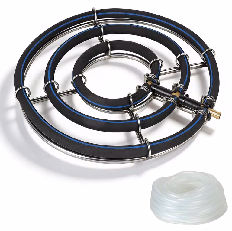 Solidchoice - Sistema di aerazione per stagni, diametro 35 cm - Anelli 3-in-1 in acciaio inossidabile