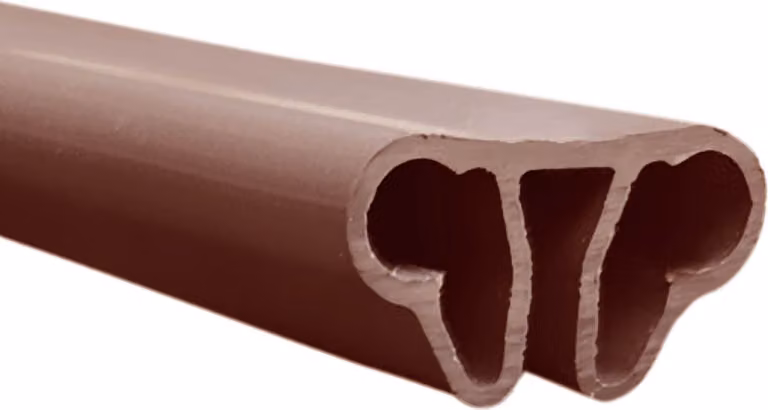Pacchetto di profili per piscina rotonda 350 cm, Q2, marrone RAL 8024 10 elementi da 1,16 m ciascuno