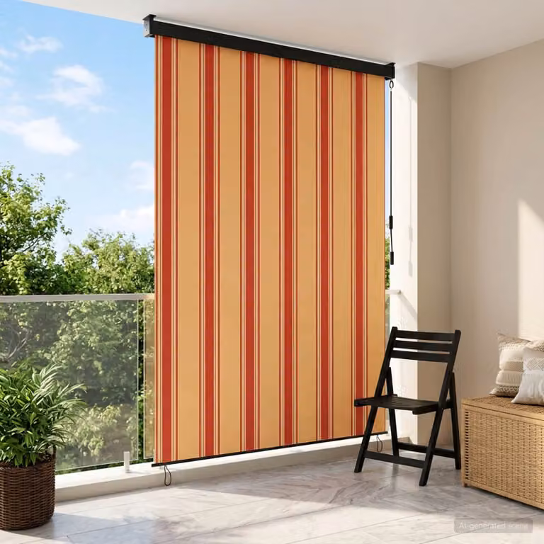 vidaXL Tenda a rullo multicolore in poliestere e alluminio L: 160 cm, H: 250 cm