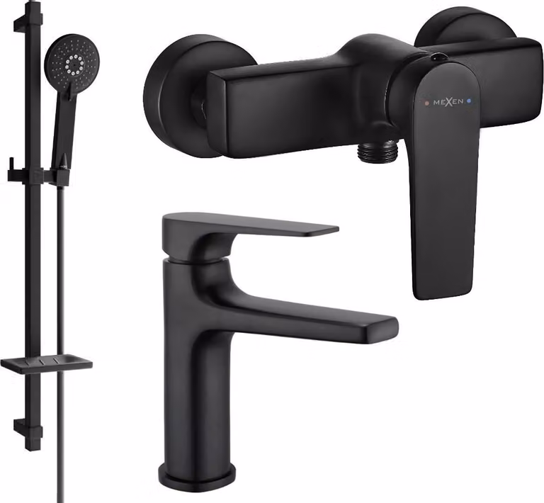 Mexen Lynx DQ40 set doccia, nero - 745904DQ40-70