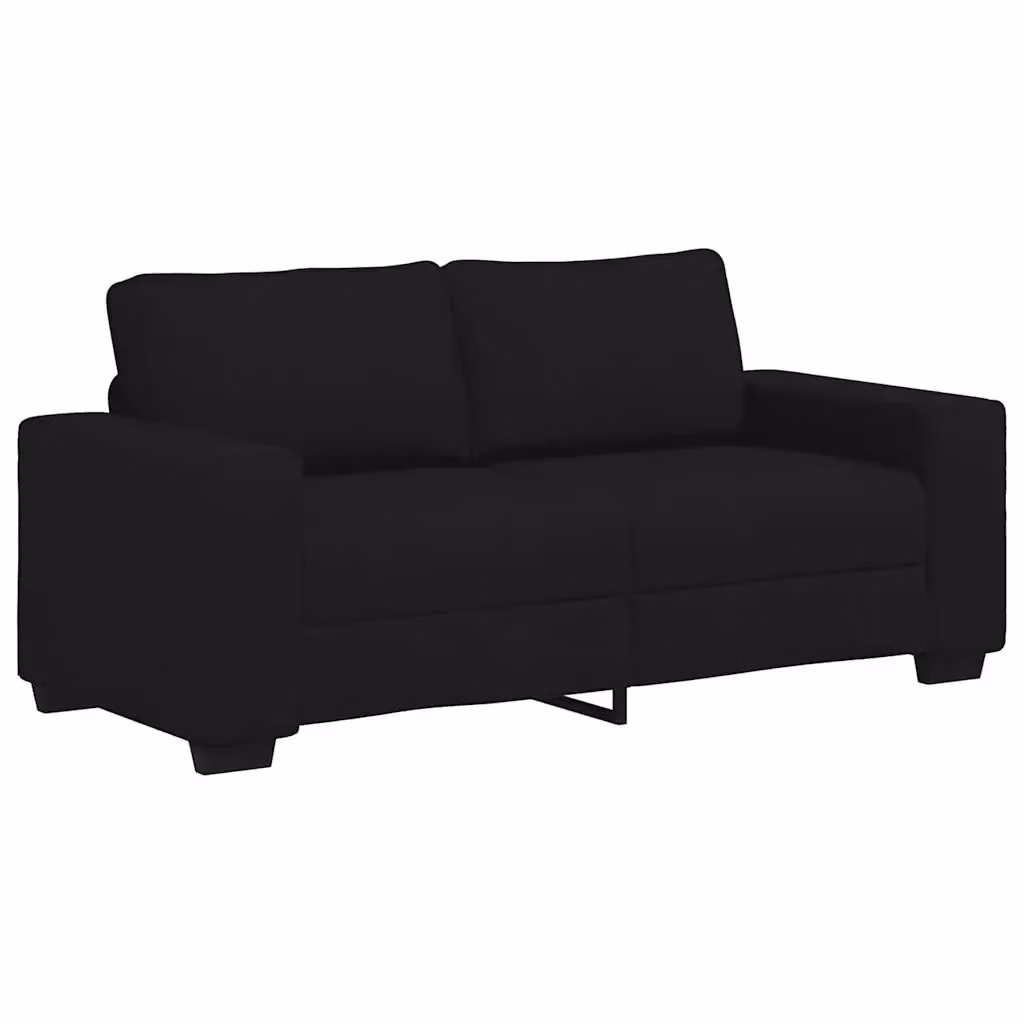 Divano moderno vidaXL in tessuto nero per soggiorno e ufficio L: 180 cm, P: 77 cm, H: 82 cm – 2