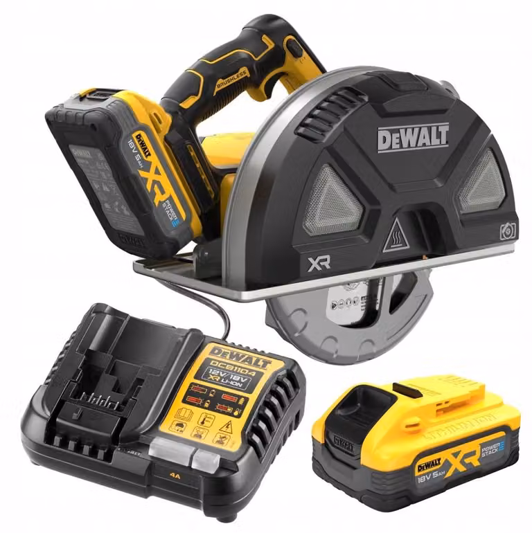 Dewalt 18V sega circolare a batteria per metallo Dcs383H2-Qw 184/67Mm 2X5.0Ah Ps