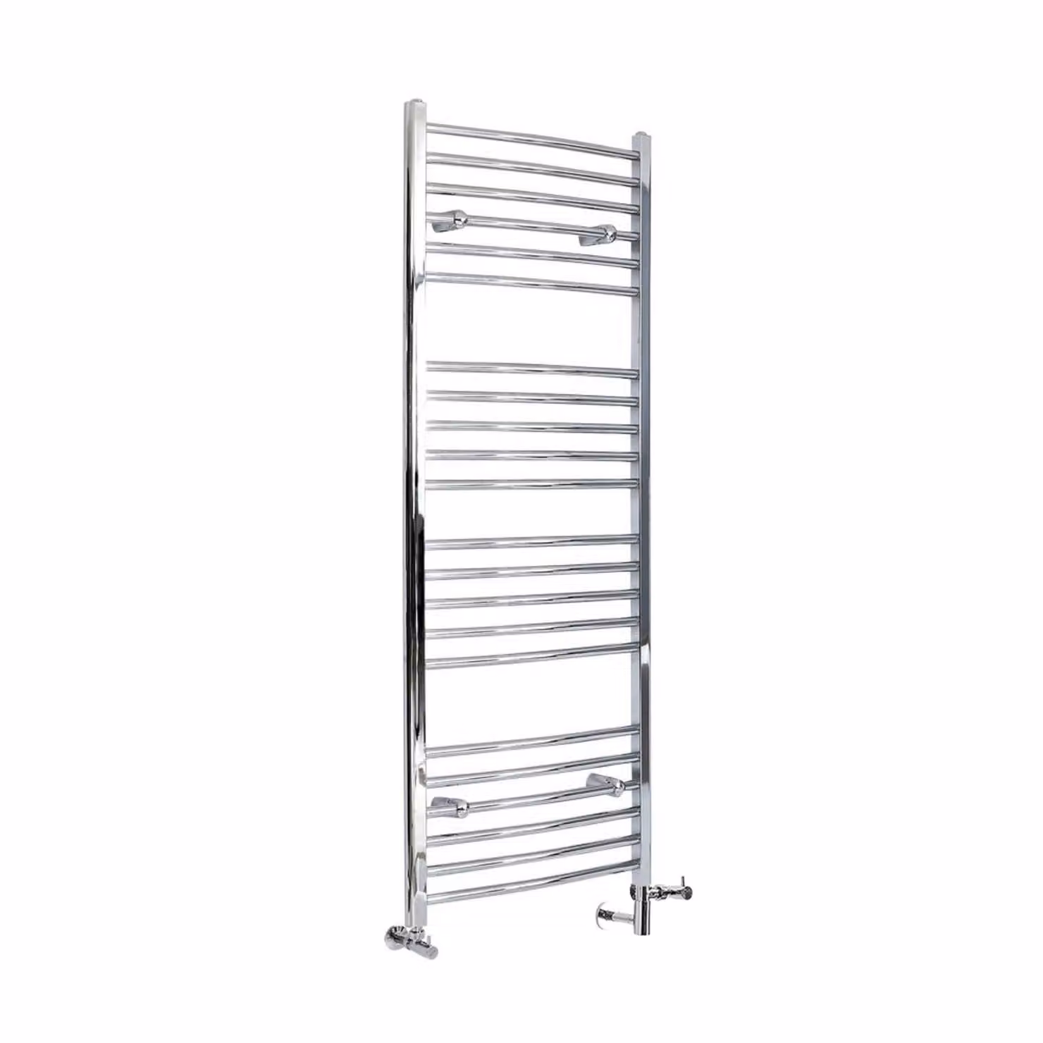 Scaldasalviette Misto Curvo - Termoarredo Bagno Cromato - 1600 x 500mm - 420W - Kent